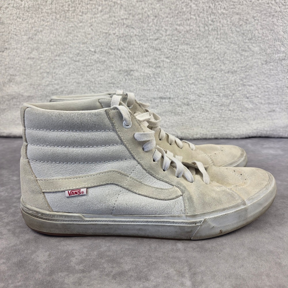 Vans Sk8-Hi Pro Scotty Cranmer BMX Shoes Cream White Mens 11.5 VN0A45JDV0A